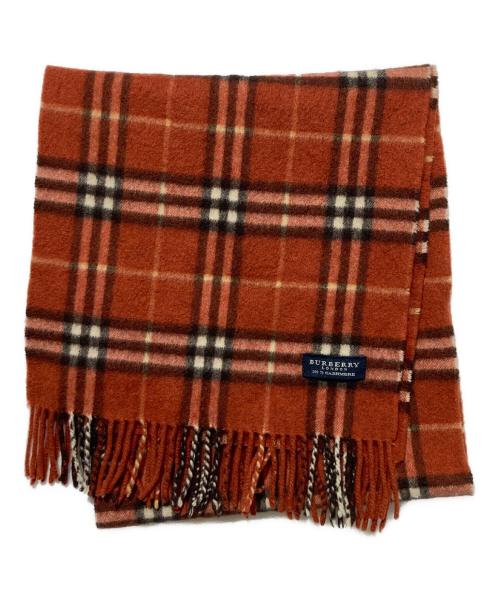 BURBERRY LONDON（バーバリーロンドン）BURBERRY LONDON (バーバリーロンドン) カシミヤ チェックストール ブラウン サイズ:　の古着・服飾アイテム