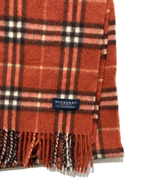 BURBERRY LONDON（バーバリーロンドン）BURBERRY LONDON (バーバリーロンドン) カシミヤ チェックストール ブラウン サイズ:　の古着・服飾アイテム