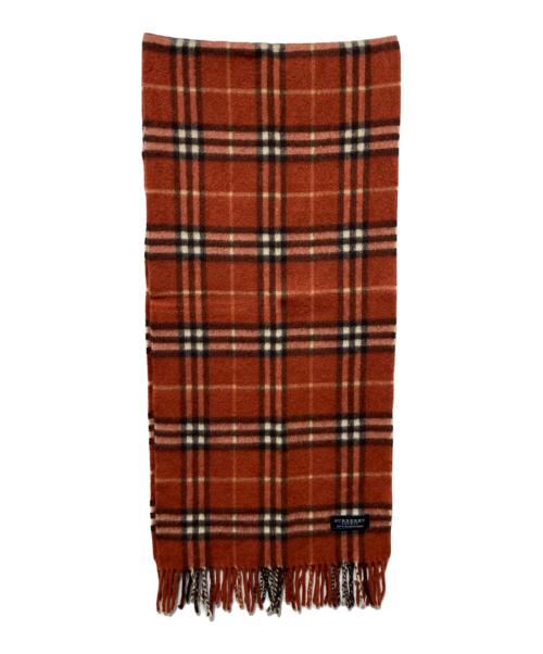 BURBERRY LONDON（バーバリーロンドン）BURBERRY LONDON (バーバリーロンドン) カシミヤ チェックストール ブラウン サイズ:　の古着・服飾アイテム