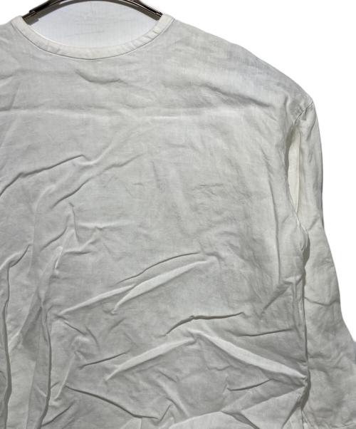 KAGURE（カグレ）kagure (カグレ) リネンクルーネックプルオーバー ホワイト サイズ:FREEの古着・服飾アイテム