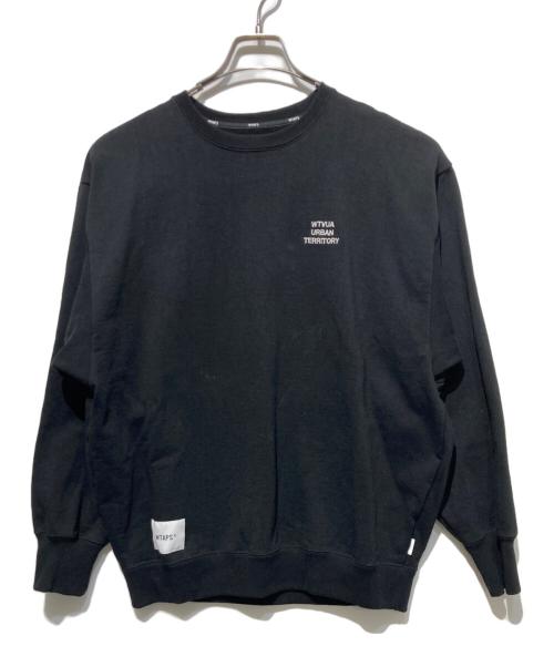 WTAPS（ダブルタップス）WTAPS (ダブルタップス) WUT SWEATER COTTON ブラック サイズ:02の古着・服飾アイテム