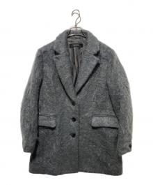 JOURNAL STANDARD（ジャーナルスタンダード）の古着「モヘアミックスロングシャギーコート」｜グレー