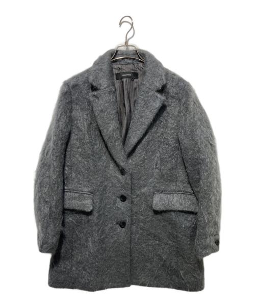 JOURNAL STANDARD（ジャーナルスタンダード）JOURNAL STANDARD (ジャーナルスタンダード) モヘアミックスロングシャギーコート グレー サイズ:-の古着・服飾アイテム