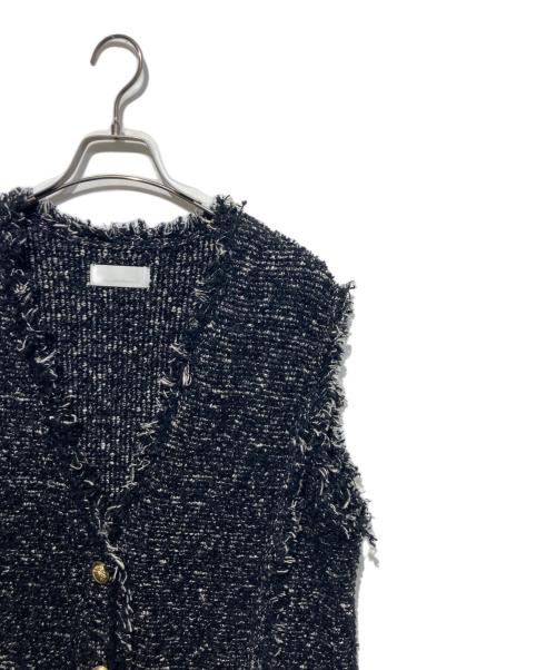 GALLARDA GALANTE（ガリャルダガランテ）GALLARDA GALANTE (ガリャルダガランテ) ツイードジレ ブラック サイズ:FREE 未使用品の古着・服飾アイテム