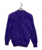 Ameriアメリ）の古着「FEATHER OVER CARDIGAN WITH VEST」｜パープル