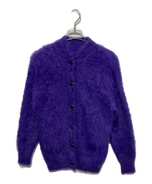 Ameri（アメリ）AMERI (アメリ) FEATHER OVER CARDIGAN WITH VEST パープル サイズ:Fの古着・服飾アイテム