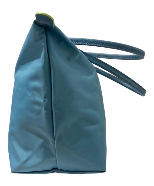 LONGCHAMP（ロンシャン）LONGCHAMP (ロンシャン) ルプリアージュ 折り畳みトートバッグ ブルーの古着・服飾アイテム