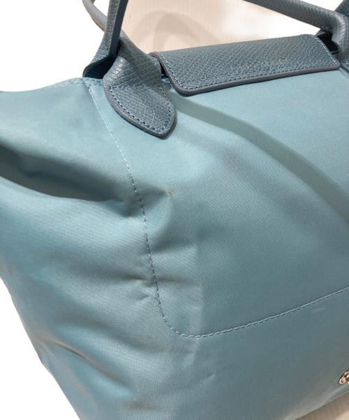 LONGCHAMP（ロンシャン）LONGCHAMP (ロンシャン) ルプリアージュ 折り畳みトートバッグ ブルーの古着・服飾アイテム