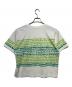 HERALBONY (ヘラルボニー) アートボーダーTシャツ「green brush-mm2025」 ホワイト サイズ:M：5000円