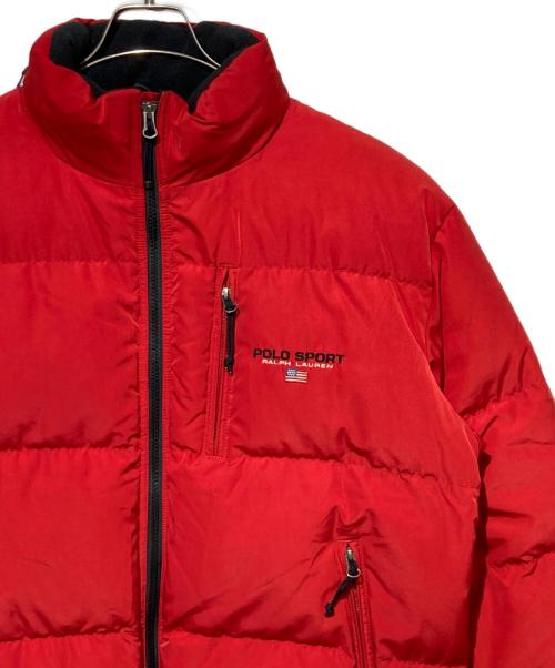 POLO SPORT（ポロスポーツ）POLO SPORT (ポロスポーツ) ダウンジャケット レッド サイズ:Ｌの古着・服飾アイテム