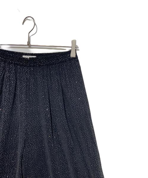 Couture d'adam（クチュールドアダム）COUTURE D'ADAM (クチュールドアダム) Stardust Sequin Parazzo Trousers ブラック サイズ:38の古着・服飾アイテム
