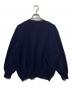 mill (ミル) CRASH HENLEY NECK SWEATER ネイビー：9000円