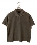 stussyステューシー）の古着「PIGMENT DYED PIQUE POLO」｜ブラウン