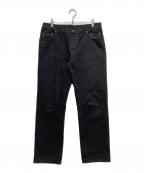 ANN DEMEULEMEESTERアンドゥムルメステール）の古着「デニムパンツ」｜ブラック