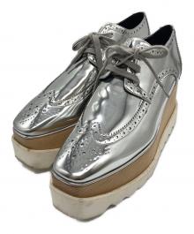 STELLA McCARTNEY（ステラマッカートニー）の古着「エリス 厚底ウイングチップシューズ」｜シルバー