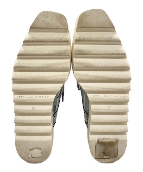 STELLA McCARTNEY（ステラマッカートニー）STELLA McCARTNEY (ステラマッカートニー) エリス 厚底ウイングチップシューズ シルバー サイズ:37の古着・服飾アイテム