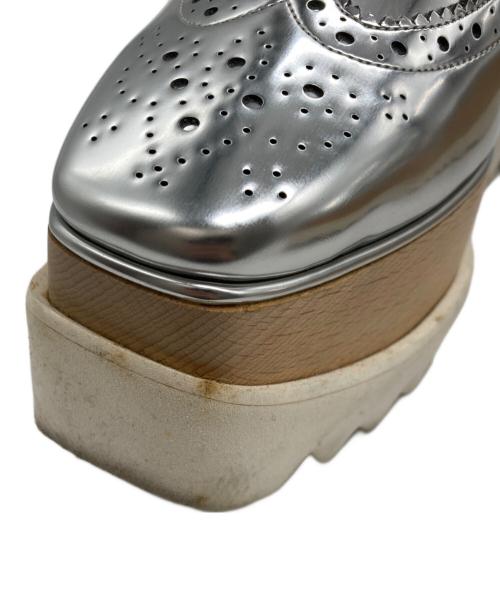 STELLA McCARTNEY（ステラマッカートニー）STELLA McCARTNEY (ステラマッカートニー) エリス 厚底ウイングチップシューズ シルバー サイズ:37の古着・服飾アイテム