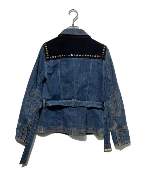 LOUIS VUITTON（ルイ ヴィトン）LOUIS VUITTON (ルイ ヴィトン) リベット切替デニムジャケット インディゴ サイズ:38の古着・服飾アイテム