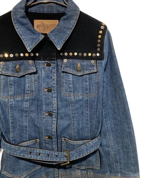 LOUIS VUITTON（ルイ ヴィトン）LOUIS VUITTON (ルイ ヴィトン) リベット切替デニムジャケット インディゴ サイズ:38の古着・服飾アイテム