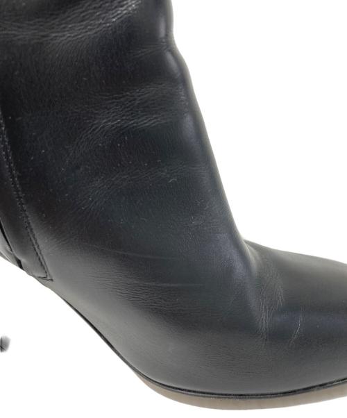 GUCCI（グッチ）GUCCI (グッチ) メタルヒールサイドジップブーツ ブラック サイズ:37 1/2の古着・服飾アイテム