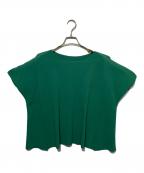 me ISSEY MIYAKEミーイッセイ ミヤケ）の古着「ノースリーブカットソー」｜グリーン