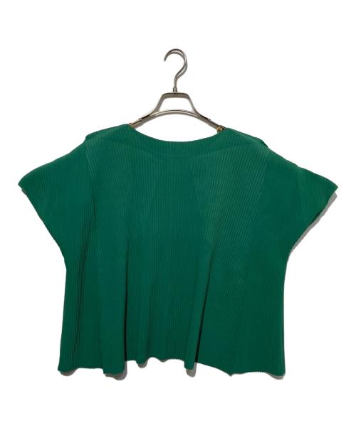 me ISSEY MIYAKE（ミーイッセイ ミヤケ）me ISSEY MIYAKE (ミーイッセイ ミヤケ) ノースリーブカットソー グリーン サイズ:無しの古着・服飾アイテム