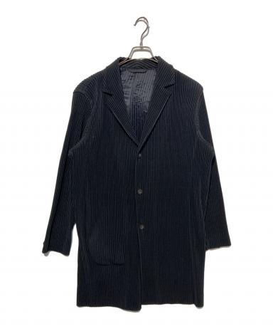 HOMME PLISSÉ ISSEY MIYAKE ロングテーラードジャケット 中古・古着通販】HOMME PLISSE ISSEY MIYAKE (オム プリッセ イッセイ