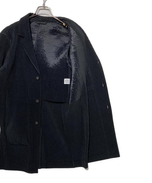 HOMME PLISSE ISSEY MIYAKE（オム プリッセ イッセイ ミヤケ）HOMME PLISSE ISSEY MIYAKE (オム プリッセ イッセイ ミヤケ) ロングジャケット ブラック サイズ:2の古着・服飾アイテム