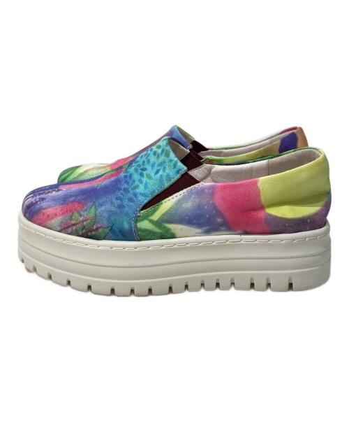 estacion（エスタシオ）ESTACION (エスタシオ) 本革スリッポンシューズ マルチカラー サイズ:22.5cmの古着・服飾アイテム