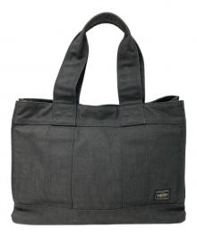 PORTER（ポーター）の古着「スモーキートートバッグ M」｜ブラック