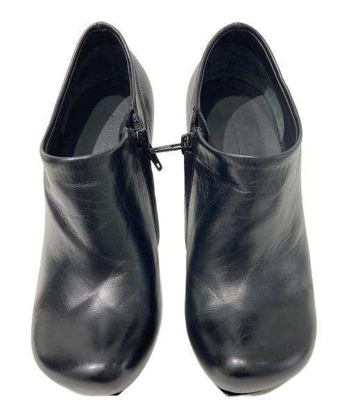 BALENCIAGA（バレンシアガ）BALENCIAGA (バレンシアガ) ヒールレザーブーティ ブラック サイズ:38の古着・服飾アイテム
