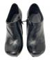 中古・古着 BALENCIAGA (バレンシアガ) ヒールレザーブーティ ブラック サイズ:38：16000円