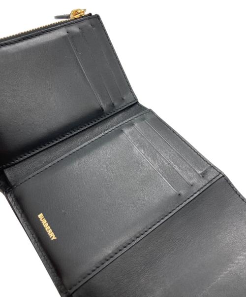 BURBERRY（バーバリー）BURBERRY (バーバリー) コンパクトウォレット ベージュ×ブラックの古着・服飾アイテム