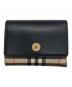 BURBERRY（バーバリー）の古着「コンパクトウォレット」｜ベージュ×ブラック