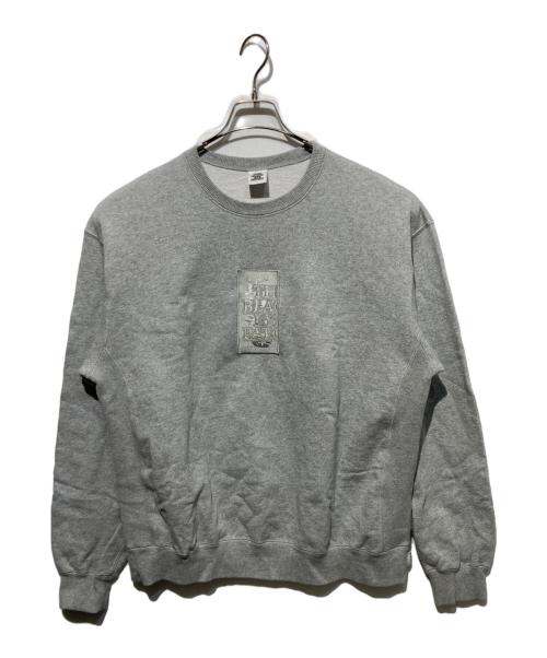 BlackEyePatch（ブラックアイパッチ）BlackEyePatch (ブラックアイパッチ) クルーネックスウェット グレー サイズ:Lの古着・服飾アイテム