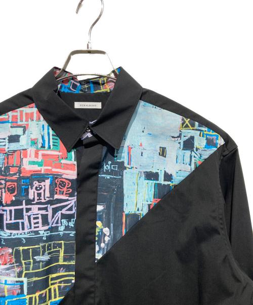 HERALBONY（ヘラルボニー）HERALBONY (ヘラルボニー) デザインシャツ ブラック サイズ:Freeの古着・服飾アイテム