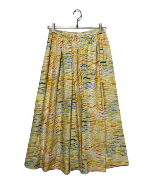 HERALBONY（ヘラルボニー）HERALBONY (ヘラルボニー) フレアスカート イエロー サイズ:Mの古着・服飾アイテム