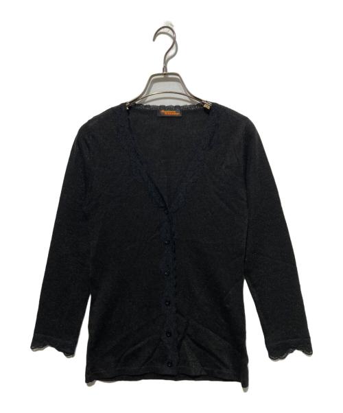 Hysteric Glamour（ヒステリックグラマー）Hysteric Glamour (ヒステリックグラマー) オールド Vネックカーディガン ブラック サイズ:FREEの古着・服飾アイテム