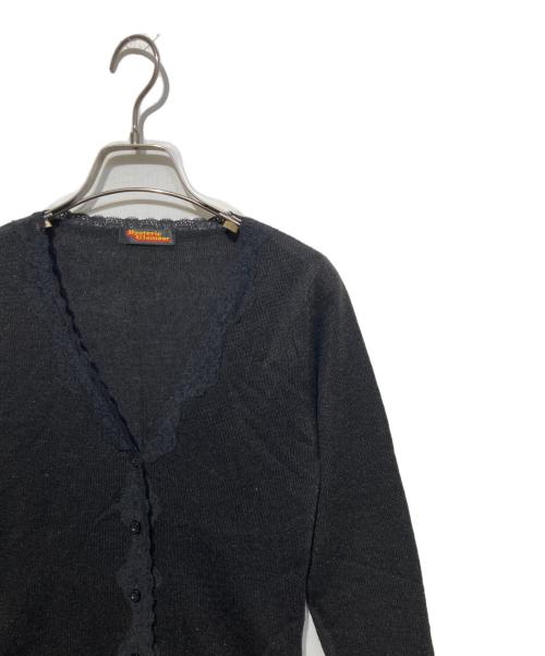 Hysteric Glamour（ヒステリックグラマー）Hysteric Glamour (ヒステリックグラマー) オールド Vネックカーディガン ブラック サイズ:FREEの古着・服飾アイテム
