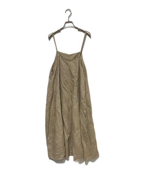 KAGURE（カグレ）kagure (カグレ) リネンキャミワンピース ブラウン サイズ:Freeの古着・服飾アイテム