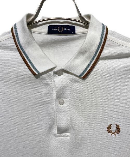 FRED PERRY（フレッドペリー）FRED PERRY (フレッドペリー) ポロシャツ ホワイト サイズ:Mの古着・服飾アイテム