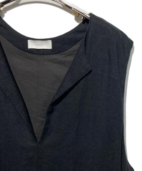 KAGURE（カグレ）kagure (カグレ) リネンボックスワンピース ブラック サイズ:Freeの古着・服飾アイテム