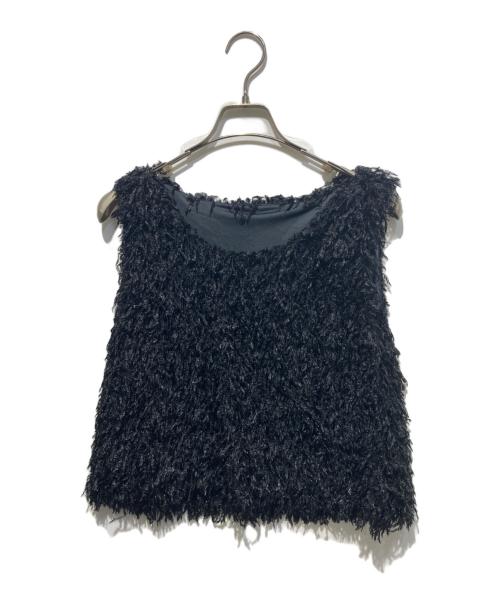 Noble（ノーブル）Noble (ノーブル) フェザーヤーンタンクトッププルオーバー ブラック サイズ:-の古着・服飾アイテム