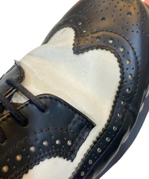 Dr.Martens（ドクターマーチン）Dr.Martens (ドクターマーチン) ウィングチップドレスシューズ ブラック×ホワイト サイズ:UK7の古着・服飾アイテム