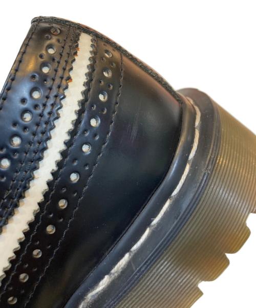 Dr.Martens（ドクターマーチン）Dr.Martens (ドクターマーチン) ウィングチップドレスシューズ ブラック×ホワイト サイズ:UK7の古着・服飾アイテム