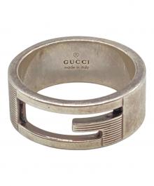 GUCCI（グッチ）の古着「ステンレスチールリング」｜シルバー
