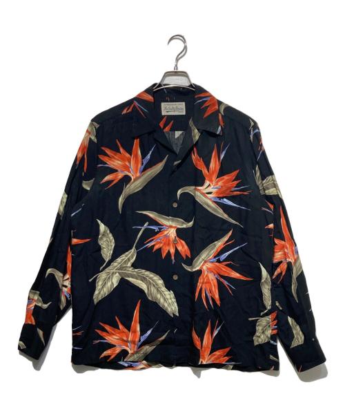 WACKO MARIA（ワコマリア）WACKO MARIA (ワコマリア) 長袖ハワイアンシャツ ブラック サイズ:Ｌの古着・服飾アイテム