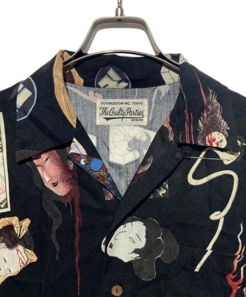 WACKO MARIA（ワコマリア）WACKO MARIA (ワコマリア) 長袖ハワイアンシャツ ブラック サイズ:Ｍの古着・服飾アイテム