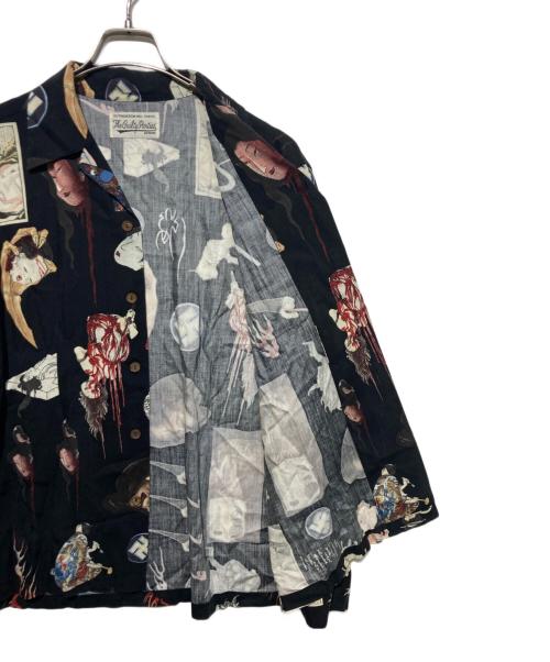 WACKO MARIA（ワコマリア）WACKO MARIA (ワコマリア) 長袖ハワイアンシャツ ブラック サイズ:Ｍの古着・服飾アイテム