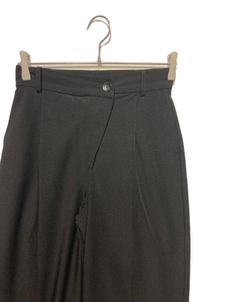 anuans（アニュアンス）anuans (アニュアンス) スライドウエストセミワイドパンツ ブラック サイズ:Ｍの古着・服飾アイテム